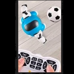 ربات اسباب بازی کنترلی فوتبالیست تک عددی آبی Smart Soccer Robot with Remote Control - Blue -اسباب بازی